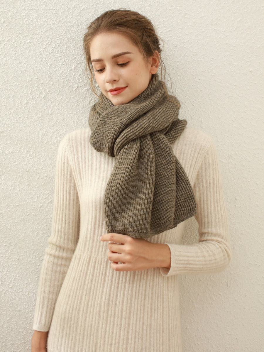 Arielle Cashmere blend Thread Scarf - Grey