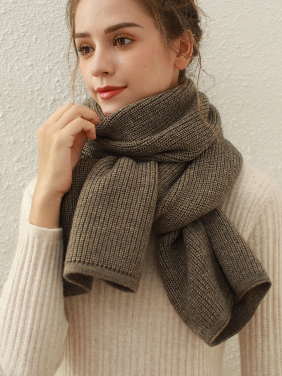 Arielle Cashmere blend Thread Scarf - Grey