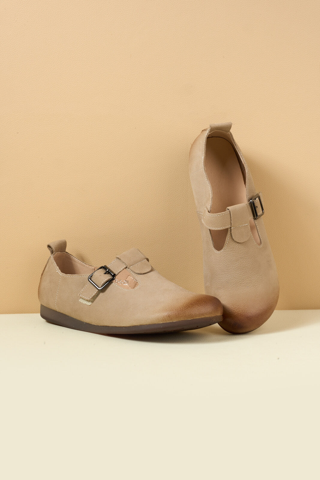 Rumour Has It | Marley Leather Clog - khaki