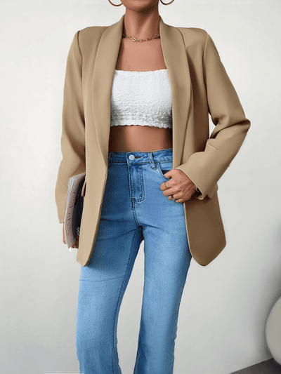 Standards Pocketed Blazer - Khaki