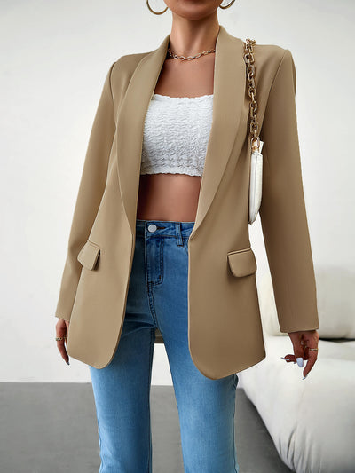 Standards Pocketed Blazer - Khaki