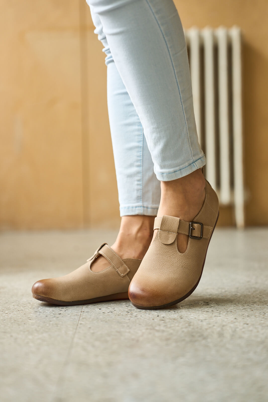 Rumour Has It | Marley Leather Clog - khaki