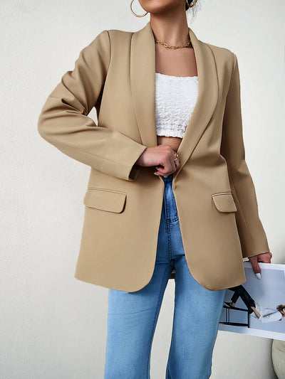 Standards Pocketed Blazer - Khaki