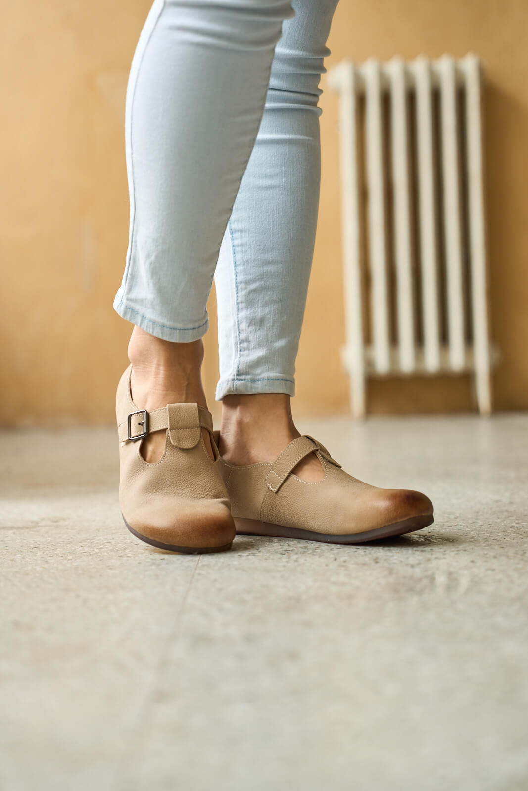 Rumour Has It | Marley Leather Clog - khaki