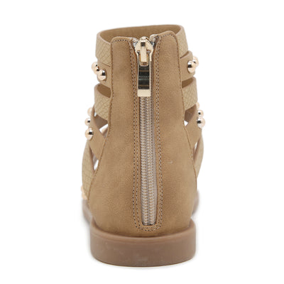 Siketu | Make A Scene Studded Gladiator Sandal - khaki