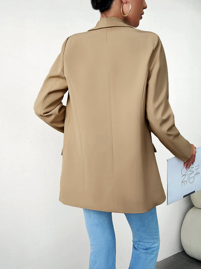 Standards Pocketed Blazer - Khaki