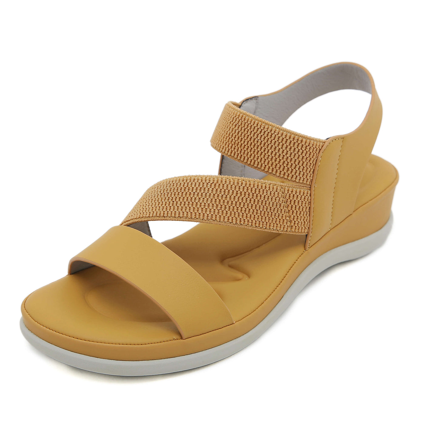 Siketu | Carmela Cushioned Footbed Sandal - Mustard