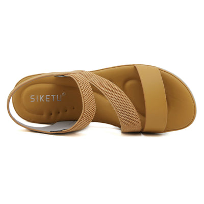 Siketu | Carmela Cushioned Footbed Sandal - Mustard