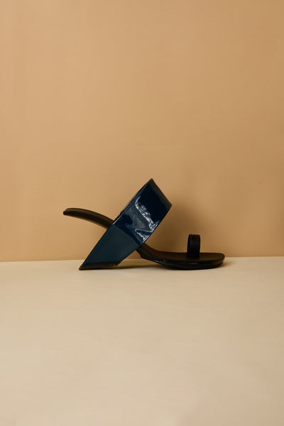 Jady Rose | Posh Afternoon Slide Heels - Navy