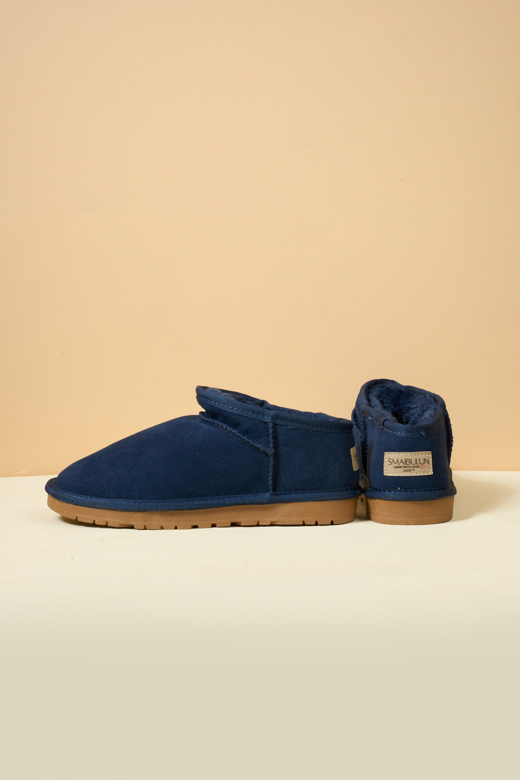 SMAIBULUN Ugg | Faux-Fur-Lined Suede Tasman Ankle Boot - Navy