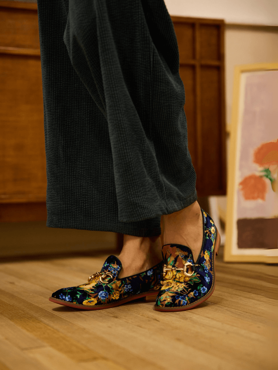 Soffia | Essie Floral Printed Suede Loafer