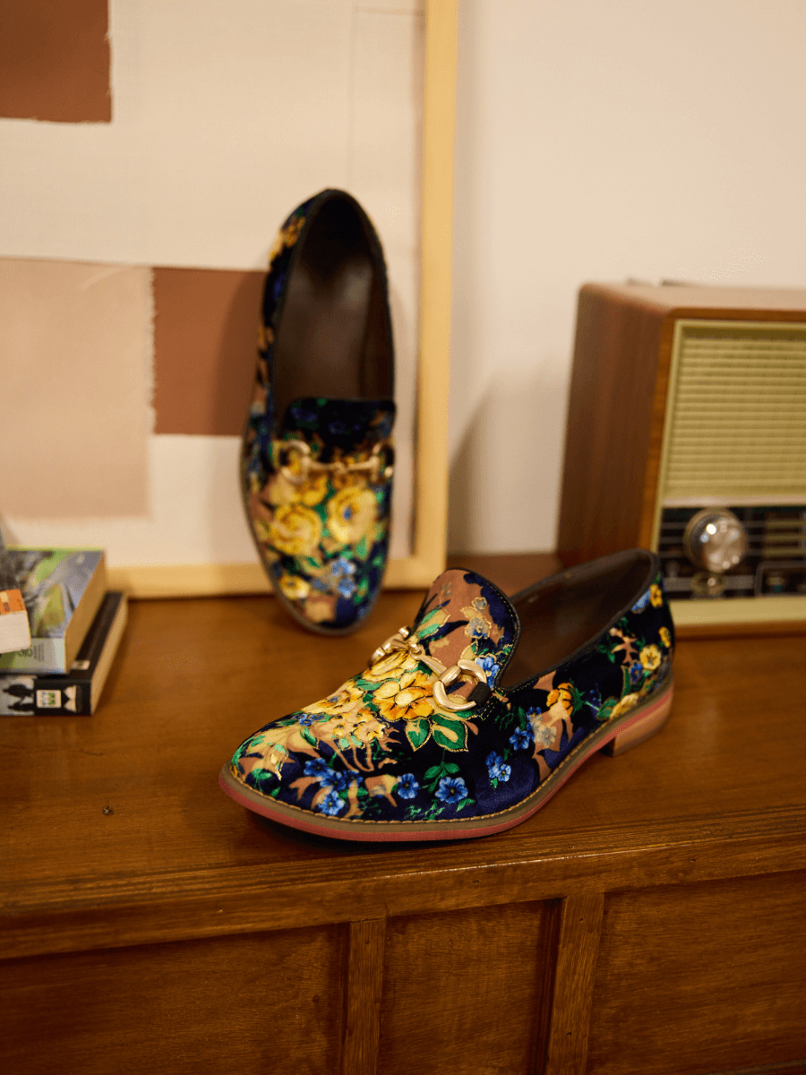 Soffia | Essie Floral Printed Suede Loafer