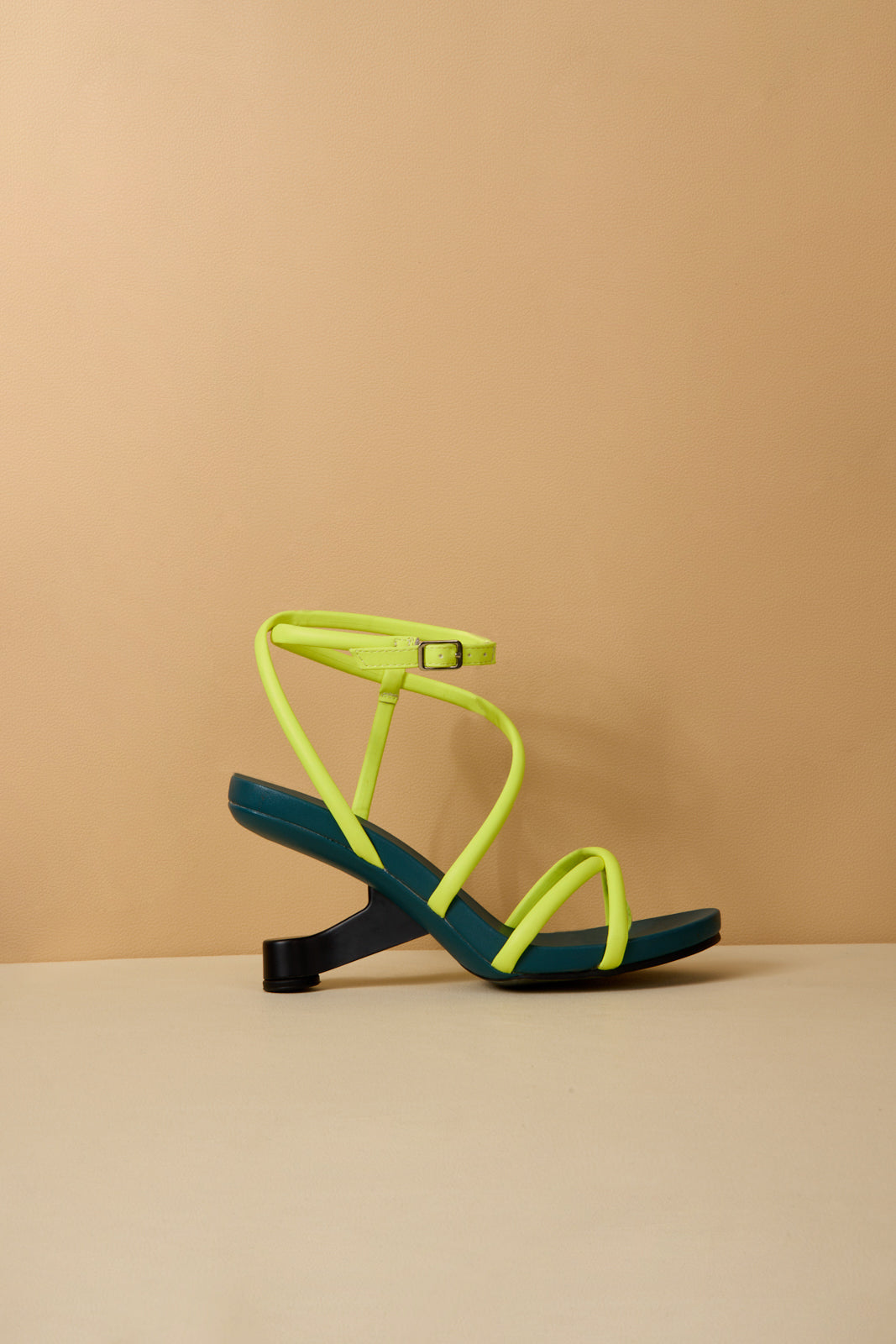 Jady Rose | Jojo Leather Strappy Heels - Green