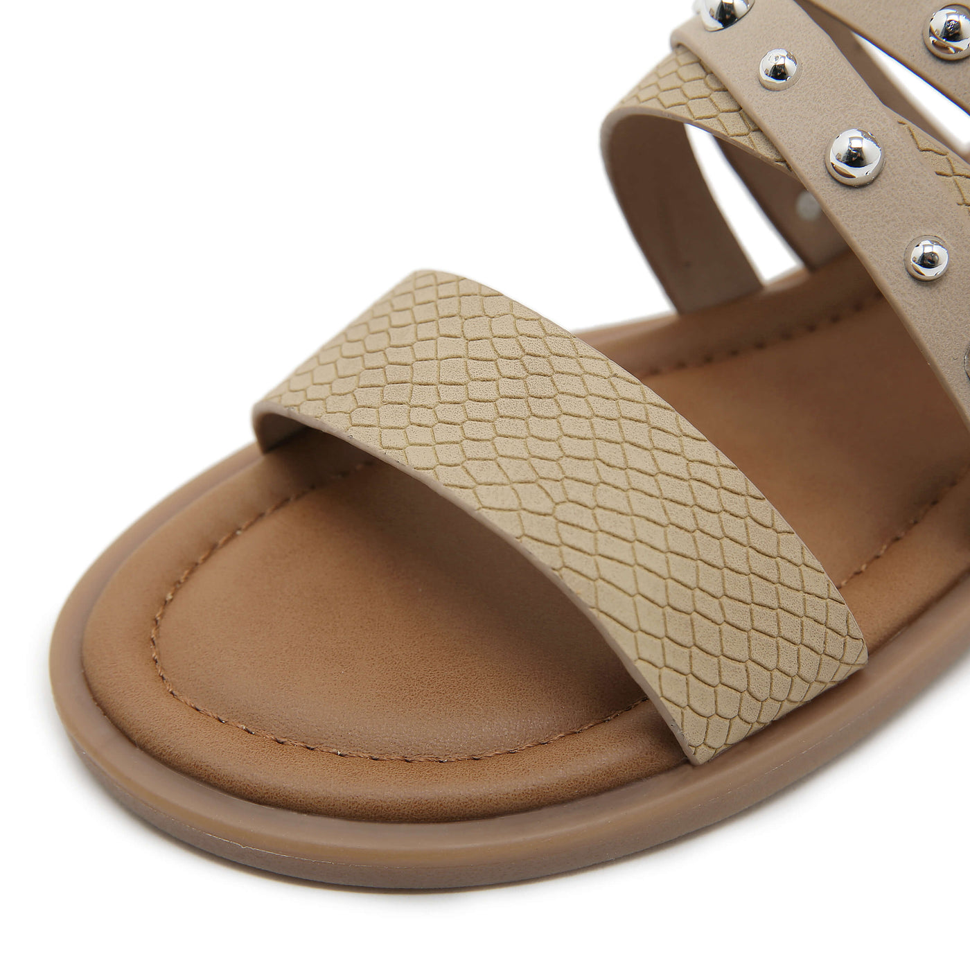 Siketu | Make A Scene Studded Gladiator Sandal - neutral