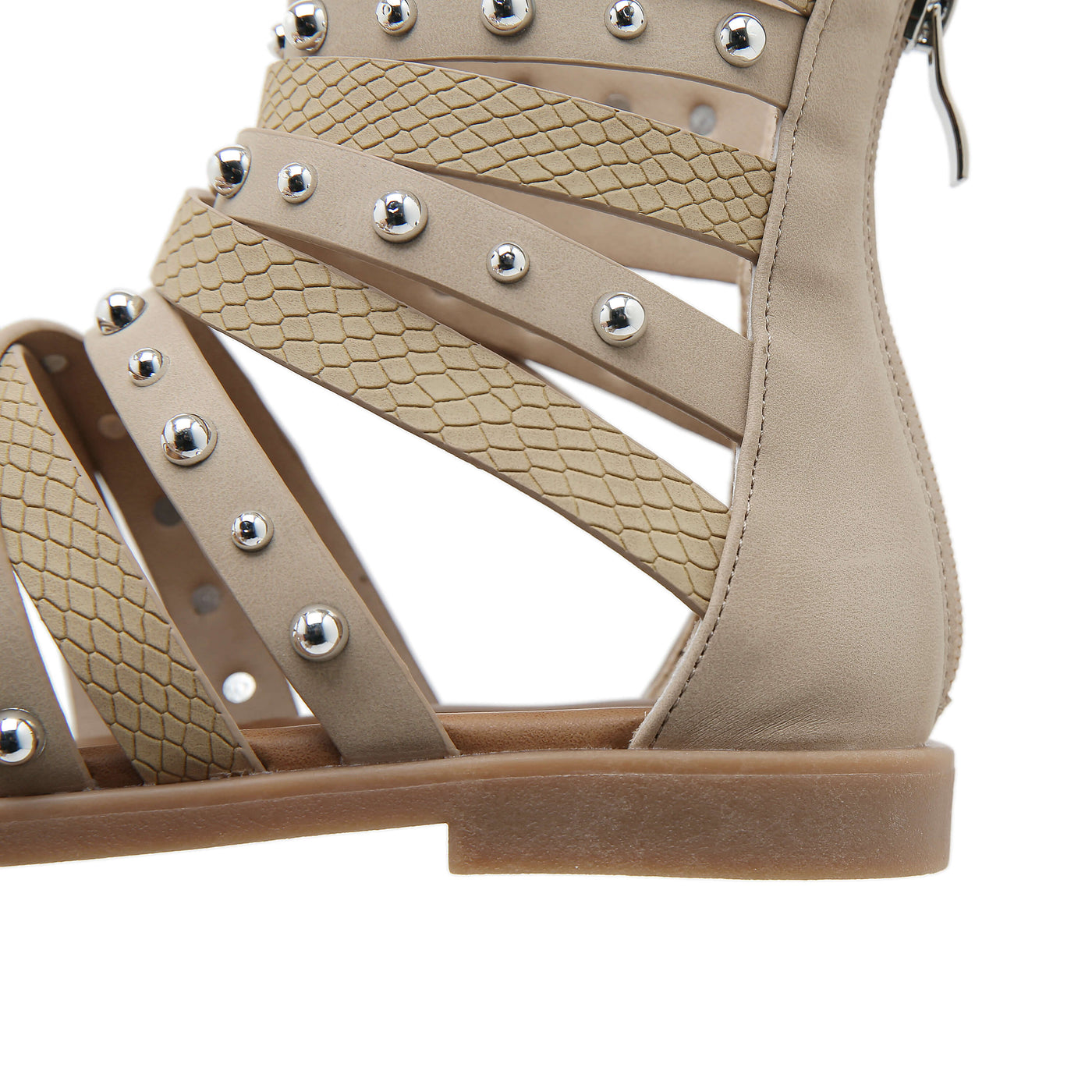 Siketu | Make A Scene Studded Gladiator Sandal - neutral