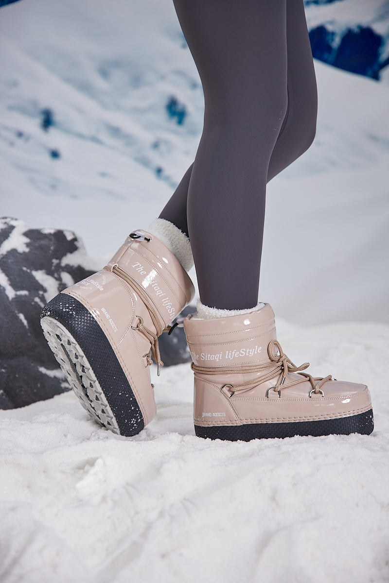 Frozen Princess | Moon Walker Water-Repellent Snow Boot - Neutral