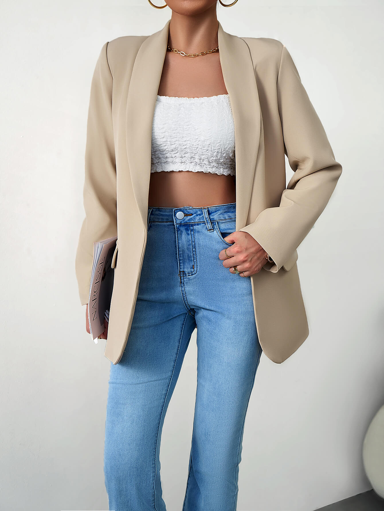 Standards Pocketed Blazer - Neutral