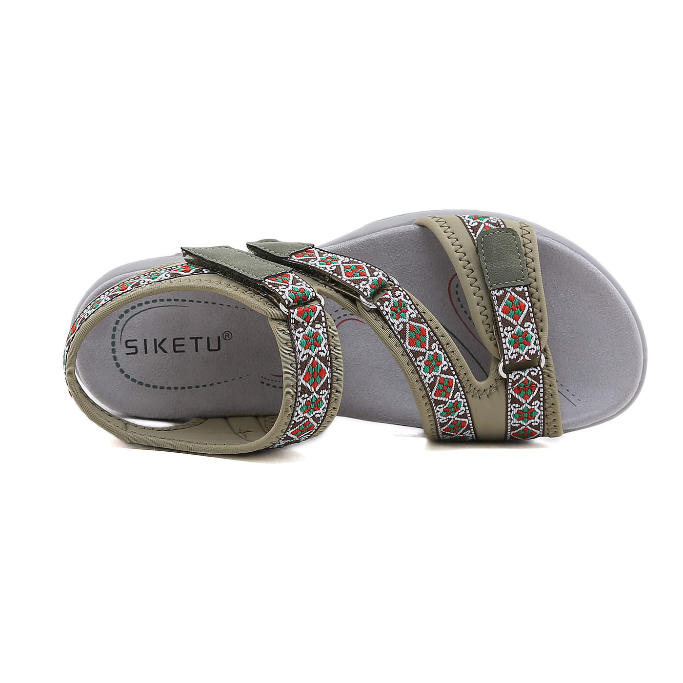 Siketu | Trekking Partner Cushioned Sandal - Olive