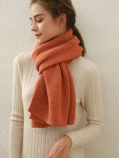 Arielle Cashmere blend Thread Scarf - Orange