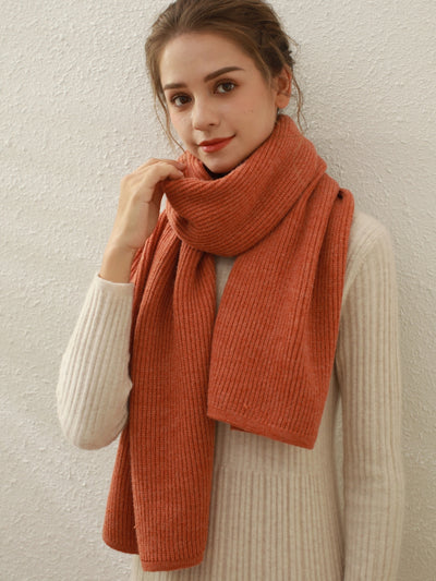 Arielle Cashmere blend Thread Scarf - Orange