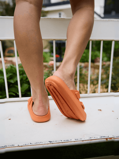 Maibulun | Marshmallow Step Double Strap Sandal - Orange