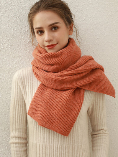 Arielle Cashmere blend Thread Scarf - Orange