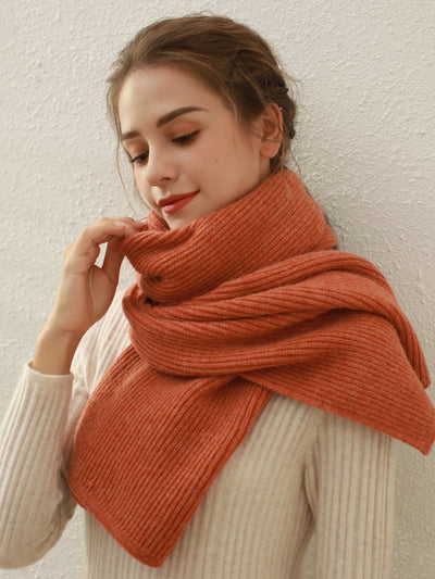 Arielle Cashmere blend Thread Scarf - Orange