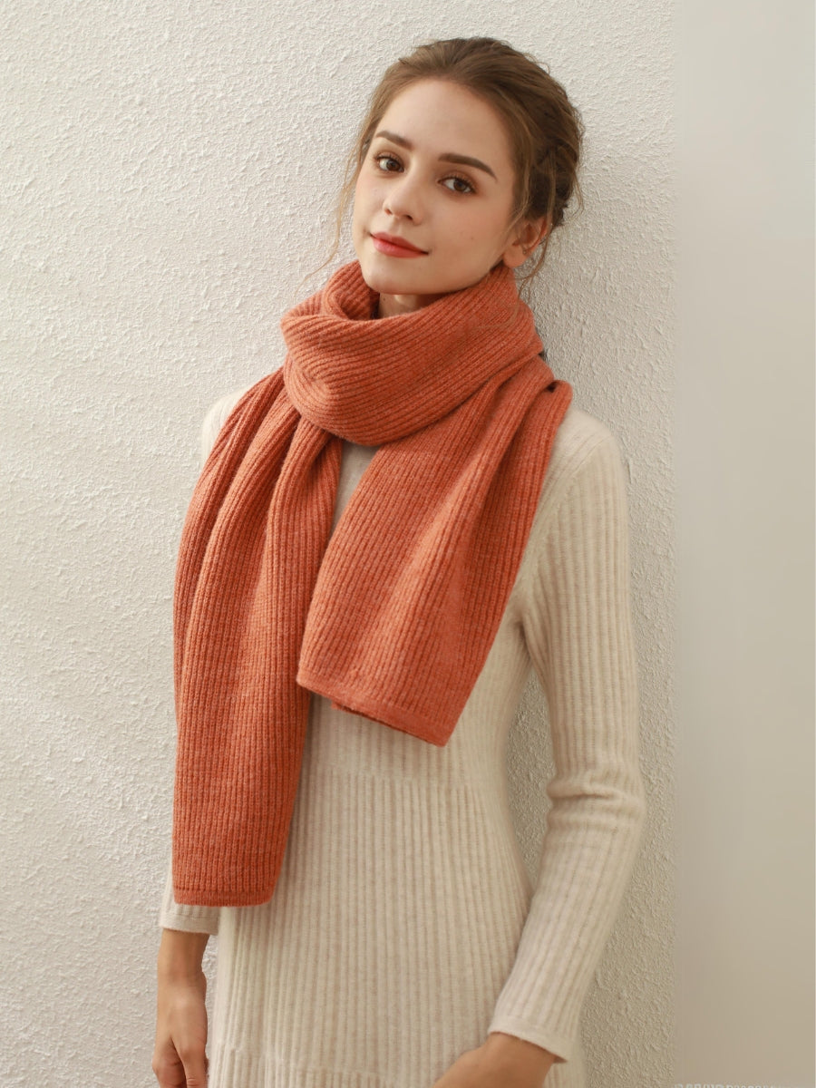 Arielle Cashmere blend Thread Scarf - Orange