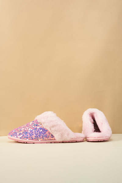 SMAIBULUN Ugg | Cozy Day Glam Sequins Slipper - Pink