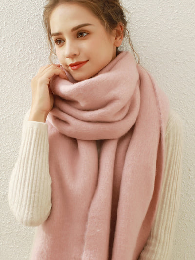 Catalog Tassel Blanket Scarf - Pink