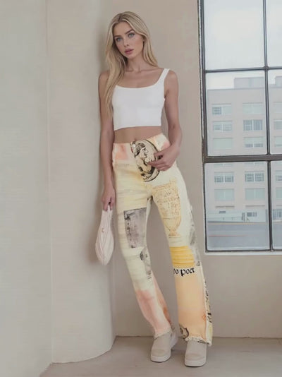 The Apollo Journal Wide Leg Flare Jeans