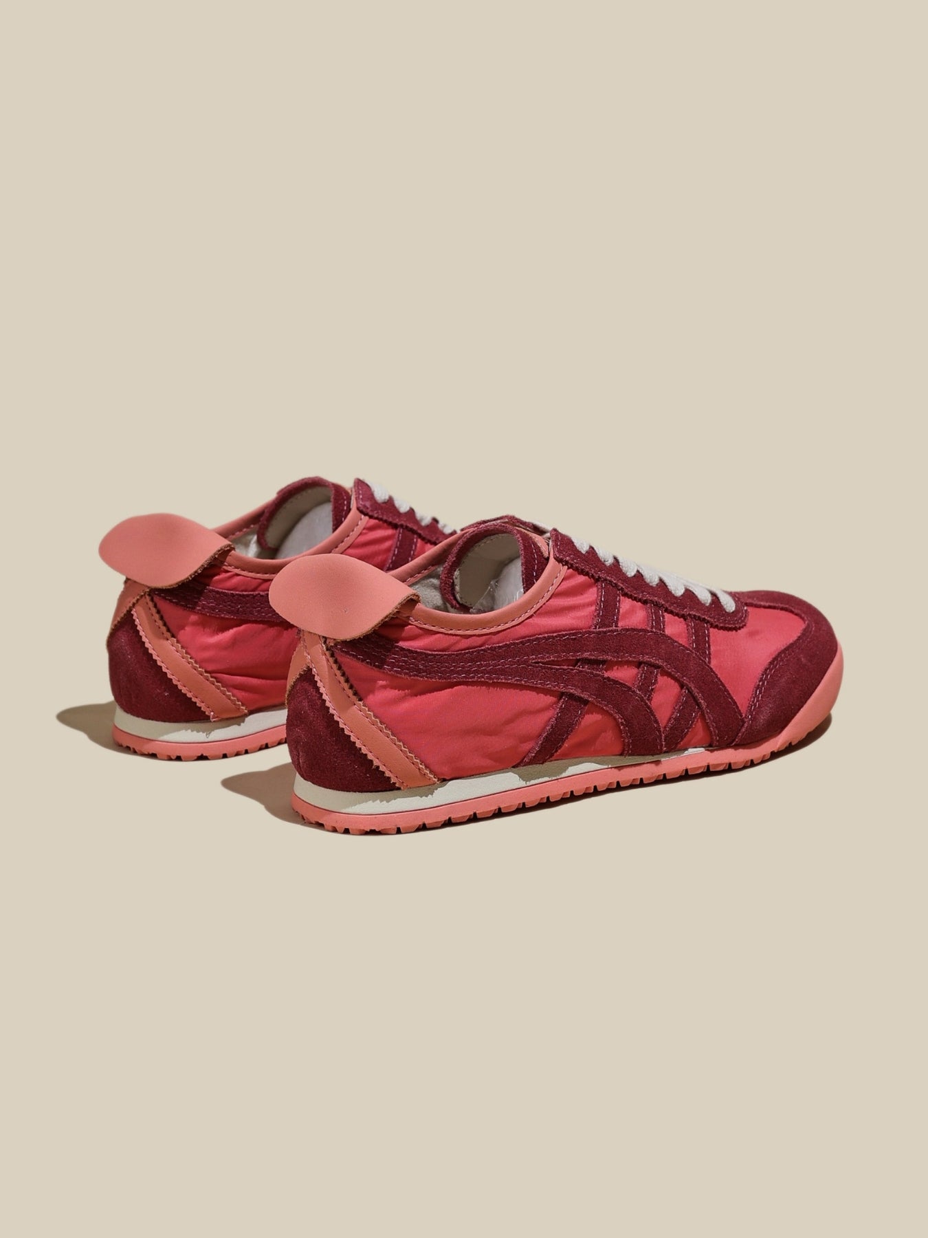 Rumour Has It | Maxine Contrast Strap Leather Sneaker - red