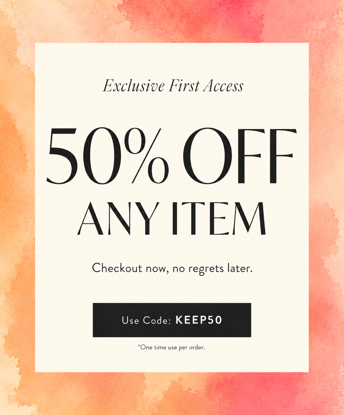 Spring Shopping Event 40% OFF