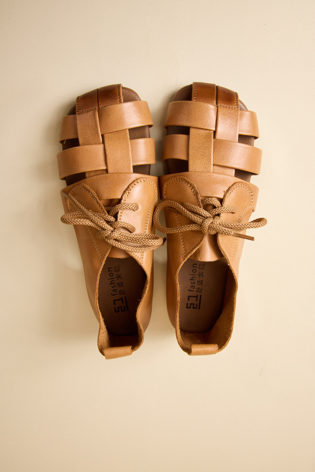 Rumour Has It | Daybreaker Leather Woven Sandal - Tan