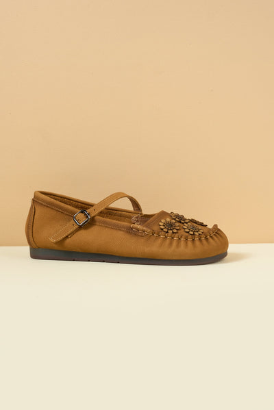 Rumour Has It | Daisy Leisure Leather Loafer - tan