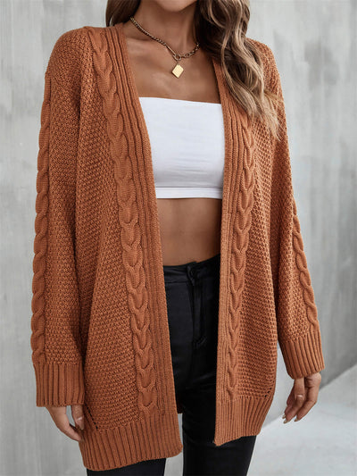 Ludlow Cable Knit Duster Cardigan - Tan