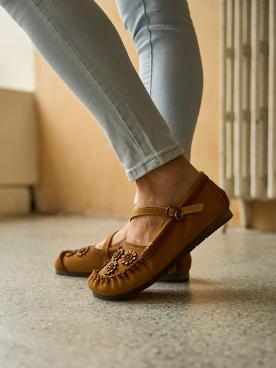 Rumour Has It | Daisy Leisure Leather Loafer - tan