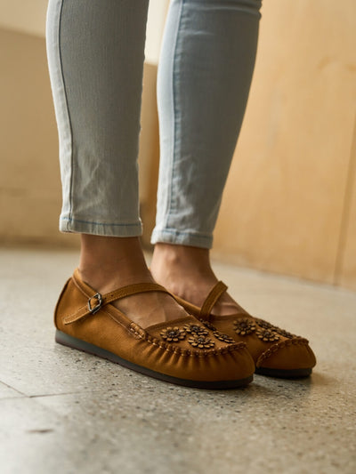 Rumour Has It | Daisy Leisure Leather Loafer - tan