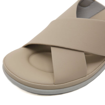 Siketu | Norina Cushioned Slingback Sandal - Taupe