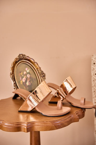 Jady Rose | Posh Afternoon Slide Heels - Taupe