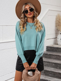 Lorian Oversized Pullover Sweater - Teal