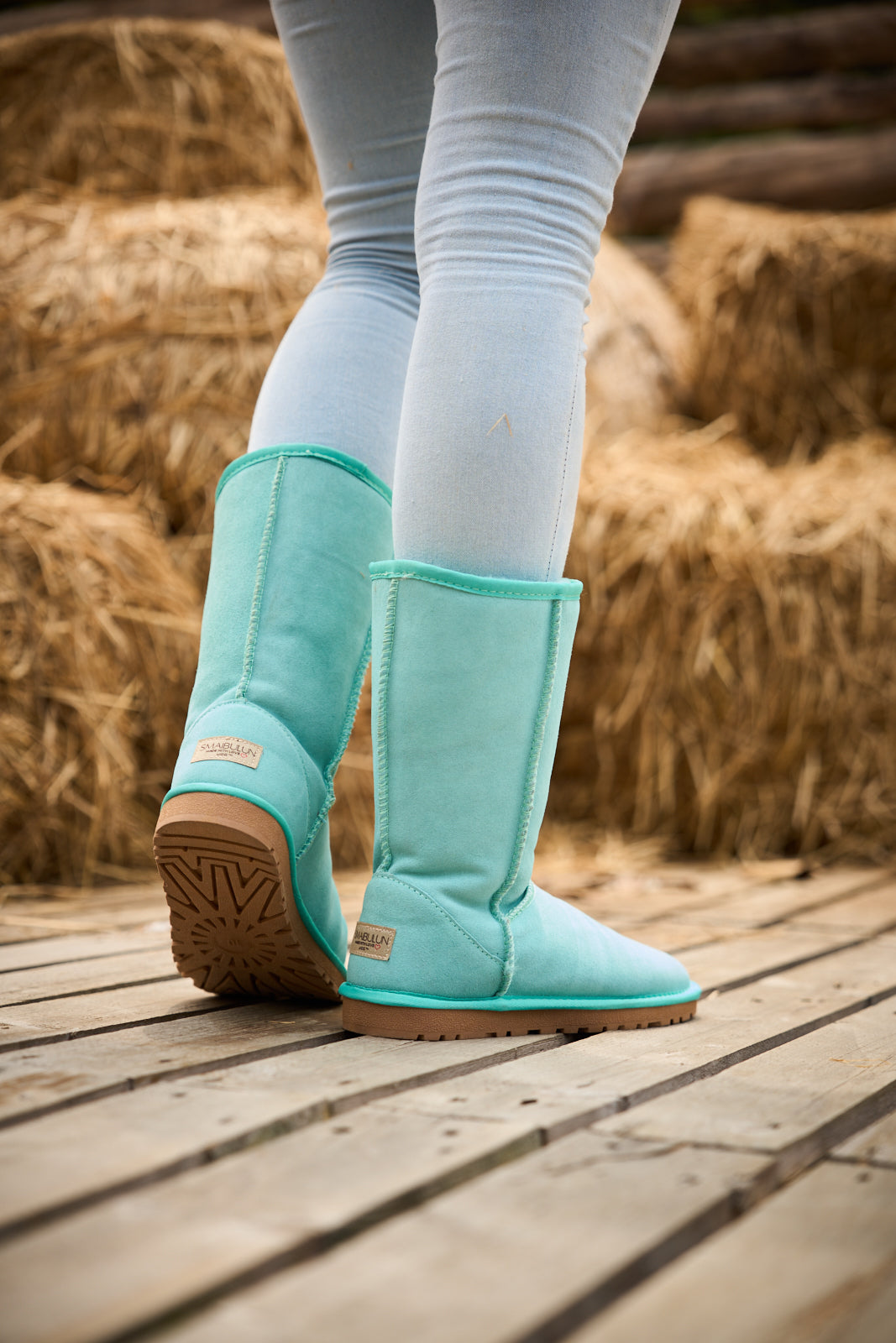 SMAIBULUN Ugg | Classic Suede Mid-Length boots - Turquoise