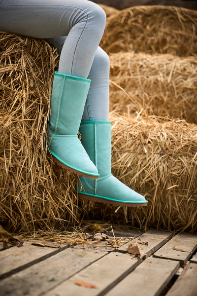 SMAIBULUN Ugg | Classic Suede Mid-Length boots - Turquoise