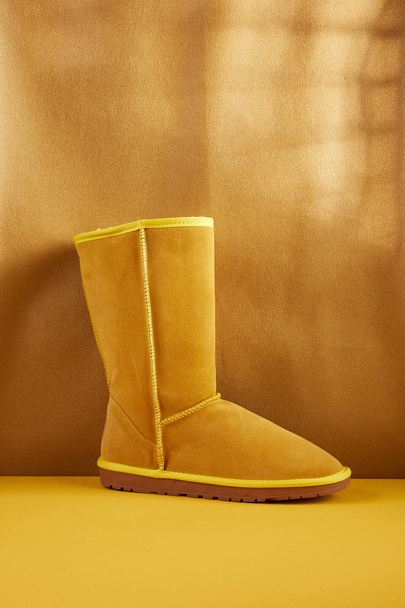 SMAIBULUN Ugg | Classic Suede Mid-Length boots - Yellow