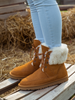 SMAIBULUN Ugg | WOOL LINED SUEDE TIE UP UGG BOOTS – CHESTNUT
