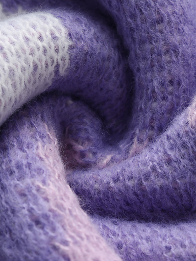 Smaibulun Doll | Purple Flame Cream Knit Sweater