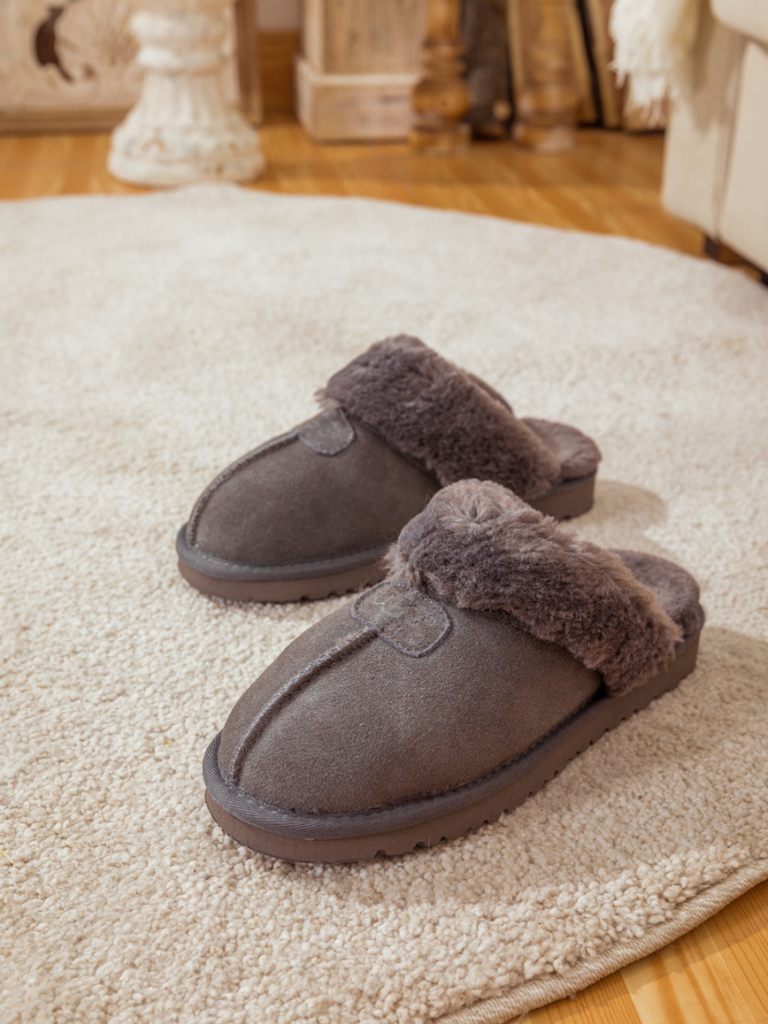 Grey sales slipper uggs