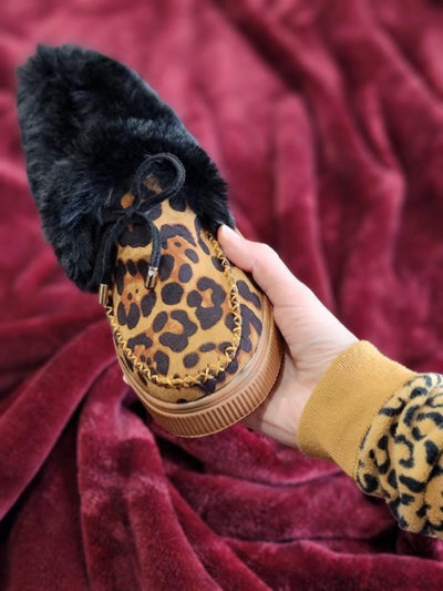 Smaibulun Doll | Cheetah Faux-Fur Anklet Yana Moccasin