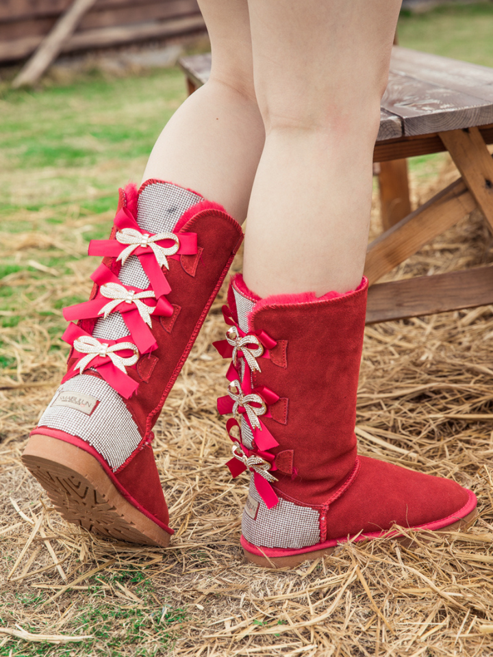 Cheap red ribbon uggs Outlet Online - Main Image