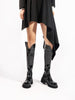 JADY ROSE | BLACK PAINT LEATHER KNEE HIGH COWGIRL BOOT